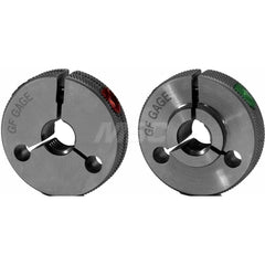 Ring Pipe Thread Gages; Thread Size: 1-11-1/2; Classification: 2A; Calibrated: No; Traceability Certification Included: Certificate of Compliance; Thread Type: NPSM; Additional Information: Handle: 5; Pitch Diameter: 1.2369-1.2311; Set: 2 Pc.; Specificati