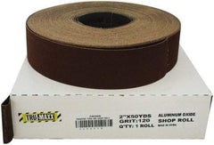 Tru-Maxx - 2" x 50 Yd 280 Grit Aluminum Oxide Cloth Roll - Very Fine Grade, J Weighted Backing - Eagle Tool & Supply