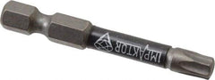 Wera - T30 Torx Bit - 1/4" Hex Drive, 2" OAL - Eagle Tool & Supply