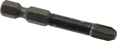 Wera - #3 Phillips Screwdriver Bit - 1/4" Hex Drive, 2" OAL - Eagle Tool & Supply