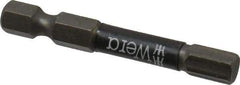 Wera - 6mm Hex Screwdriver Bit - 1/4" Drive, 2" OAL - Eagle Tool & Supply