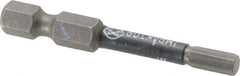 Wera - 4mm Hex Screwdriver Bit - 1/4" Drive, 2" OAL - Eagle Tool & Supply
