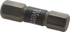 Wera - 6mm Hex Screwdriver Bit - 1/4" Drive, 1" OAL - Eagle Tool & Supply