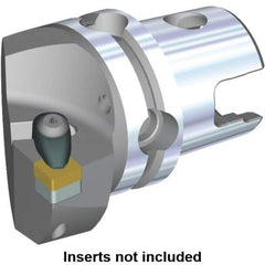 Kennametal - Left Hand Cut, Size KM40, CN.. Insert Compatiblity, Modular Turning & Profiling Cutting Unit Head - 27mm Ctr to Cutting Edge, 45mm Head Length, Through Coolant, Series Kenclamp - Eagle Tool & Supply