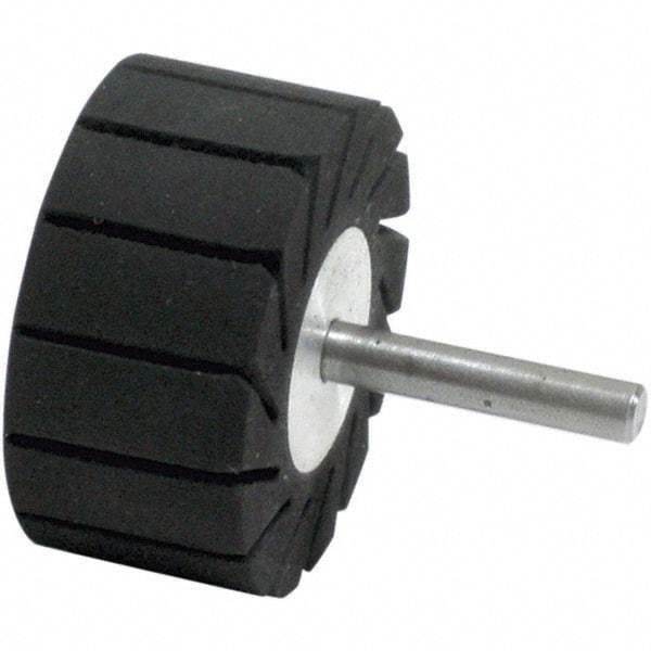 Dynabrade - 1" Wide x 2" Diam, Expander Wheel Spiral Band Drum - 1/4" Shank Diam, 7,500 RPM - Eagle Tool & Supply