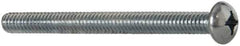 Value Collection - 1/4-20 UNC, 3" Length Under Head Phillips Drive Machine Screw - Round Head, Grade 2 Steel, Zinc-Plated Finish, Without Washer - Eagle Tool & Supply