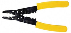 Ideal - 18 to 8 AWG Capacity Wire Stripper/Crimper - 8-3/4" OAL, Plastic Cushion Handle - Eagle Tool & Supply