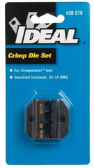 Ideal - Terminal Crimper - Insulated Terminal 22-10 AWG - Die Set Only Style - Eagle Tool & Supply