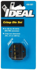 Ideal - RG-58, RG-59/62 Crimping Die Set - Use with Crimpmaster Ratcheting Crimp Tool - Eagle Tool & Supply