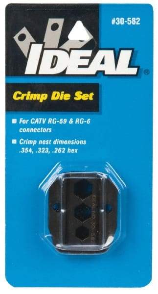 Ideal - RG-59, RG-6 Crimping Die Set - Use with Crimpmaster Ratcheting Crimp Tool - Eagle Tool & Supply