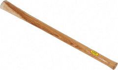 Made in USA - 36" Long Replacement Handle for Railroad/Clay Pick - 3" Eye Length x 2" Eye Width, Hickory, 5 Lb Capacity, Material Grade Type B - Eagle Tool & Supply