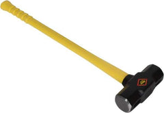 NUPLA - 16 Lb Head, Sledge Hammer - Steel Head, 2-7/8" Face Diam, Fiberglass Handle - Eagle Tool & Supply