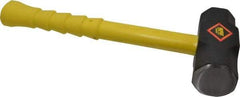 NUPLA - 8 Lb Head, 16" Long Sledge Hammer - Steel Head, 2-1/4" Face Diam, Fiberglass Handle - Eagle Tool & Supply