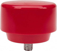 NUPLA - 3" Face Diam, Grade Medium, Red Hammer Tip/Face - Plastic - Eagle Tool & Supply