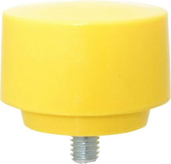 NUPLA - 2-1/2" Face Diam, Grade Extra Hard, Yellow Hammer Tip/Face - Plastic - Eagle Tool & Supply