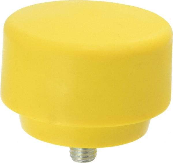 NUPLA - 3" Face Diam, Grade Extra Hard, Yellow Hammer Tip/Face - Plastic - Eagle Tool & Supply