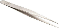 Aven - 4-1/4" OAL 3C-SA Precision Tweezers - Straight, Subminiature Assembly - Eagle Tool & Supply