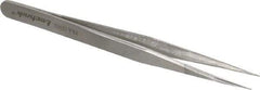 Aven - 4-3/4" OAL 3-SA Precision Tweezers - Straight, Subminiature Assembly - Eagle Tool & Supply