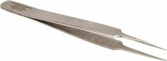 Aven - 4-1/2" OAL 5-SA Precision Tweezers - Tapered Ultra Fine, Subminiature Assembly - Eagle Tool & Supply