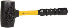 NUPLA - 3 Lb Head 2-3/8" Face Nonmarring Hammer - 12" OAL, Fiberglass Handle - Eagle Tool & Supply