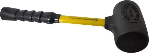 NUPLA - 4 Lb Head 2-3/4" Face Nonmarring Hammer - 13" OAL, Fiberglass Handle - Eagle Tool & Supply