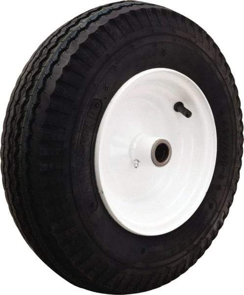 Hamilton - 16 Inch Diameter x 4-7/8 Inch Wide, Rubber Caster Wheel - 1,220 Lb. Capacity, 4-1/2 Inch Hub Length, 1-1/4 Inch Axle Diameter, Tapered Roller Bearing - Eagle Tool & Supply