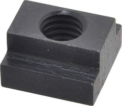 Gibraltar - 7/16-14 Blind Tapped T Slot Nut - 1/2" Slot Width, 7/8 x 9/32" Base Width x Height, 7/8 x 1/2" OAL x Height - Eagle Tool & Supply