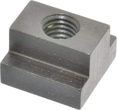 Gibraltar - 1/2-13 Blind Tapped T Slot Nut - 5/8" Slot Width, 1-1/8 x 3/8" Base Width x Height, 1-1/8 x 3/4" OAL x Height - Eagle Tool & Supply