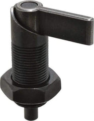 Gibraltar - M20x1.5, 35mm Thread Length, Straight Cam Action Indexing Plunger - 20mm Body Diam, 35mm Body Length, 50mm Handle Length, 12mm Plunger Projection - Eagle Tool & Supply