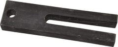 Gibraltar - 1-1/2" Wide x 3/4" High, Carbon Steel, Black Oxide Coated, Tapered, U Shaped Strap Clamp - 17/32" Stud, 3-1/2" Travel, 6" OAL - Eagle Tool & Supply