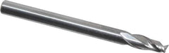 OSG - 1/8", 2 Flute, Single End, Solid Carbide, 0.01" Corner Radius End Mill - 1-1/2" OAL, 30° Helix, Right Hand Flute, 1/4" LOC, Right Hand Cut - Eagle Tool & Supply