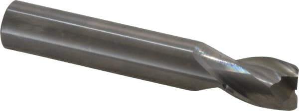 OSG - 1/2", 2 Flute, Single End, Solid Carbide, 0.02" Corner Radius End Mill - 3" OAL, 30° Helix, Right Hand Flute, 5/8" LOC, Right Hand Cut - Eagle Tool & Supply