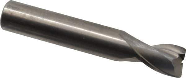 OSG - 1/2", 2 Flute, Single End, Solid Carbide, 0.03" Corner Radius End Mill - 3" OAL, 30° Helix, Right Hand Flute, 5/8" LOC, Right Hand Cut - Eagle Tool & Supply
