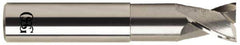 OSG - 1", 2 Flute, Single End, Solid Carbide, 0.12" Corner Radius End Mill - 5" OAL, 30° Helix, Right Hand Flute, 1" LOC, Right Hand Cut, 2-5/8" Extended Reach - Eagle Tool & Supply