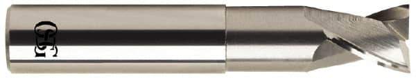 OSG - 5/8", 2 Flute, Single End, Solid Carbide, 0.03" Corner Radius End Mill - 3-1/2" OAL, 30° Helix, Right Hand Flute, 5/8" LOC, Right Hand Cut, 1-5/8" Extended Reach - Eagle Tool & Supply