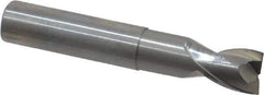 OSG - 1/2", 1/2" LOC, 1/2" Shank Diam, 3" OAL, 2 Flute, Solid Carbide Square End Mill - Single End, Uncoated, Spiral Flute, 30° Helix, Centercutting, Right Hand Cut, Right Hand Flute, Series 2023 - Eagle Tool & Supply