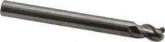 OSG - 1/4", 3 Flute, Single End, Solid Carbide, 0.06" Corner Radius End Mill - 2-1/2" OAL, 45° Helix, Right Hand Flute, 3/8" LOC, Right Hand Cut - Eagle Tool & Supply