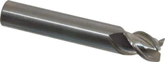 OSG - 1/2", 3 Flute, Single End, Solid Carbide, 0.02" Corner Radius End Mill - 3" OAL, 45° Helix, Right Hand Flute, 5/8" LOC, Right Hand Cut - Eagle Tool & Supply