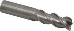 OSG - 5/8", 1-5/8" LOC, 5/8" Shank Diam, 3-1/2" OAL, 3 Flute, Solid Carbide Square End Mill - Single End, Uncoated, Spiral Flute, 45° Helix, Centercutting, Right Hand Cut, Right Hand Flute, Series 2042 - Eagle Tool & Supply