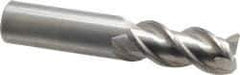 OSG - 3/4", 3 Flute, Single End, Solid Carbide, 0.06" Corner Radius End Mill - 4" OAL, 45° Helix, Right Hand Flute, 1-5/8" LOC, Right Hand Cut - Eagle Tool & Supply