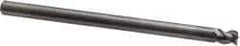 OSG - 1/4", 1/4" LOC, 1/4" Shank Diam, 4" OAL, 3 Flute, Solid Carbide Square End Mill - Single End, Uncoated, Spiral Flute, 45° Helix, Right Hand Cut, Right Hand Flute, Series 2048 - Eagle Tool & Supply