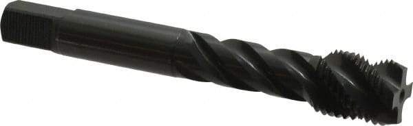OSG - 9/16-18 UNF 4 Flute Modified Bottoming Spiral Flute Tap - Vanadium High Speed Steel, Oxide Finish, 3-19/32" OAL, Right Hand Flute, Right Hand Thread, H3, Series 290 - Eagle Tool & Supply