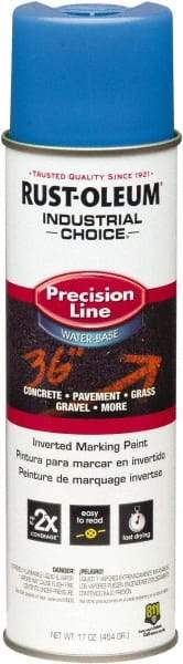 Rust-Oleum - 17 fl oz Blue Marking Paint - Water-Based Formula - Eagle Tool & Supply