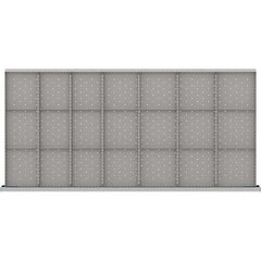 LISTA - 21-Compartment Drawer Divider Layout for 3.15" High Drawers - Eagle Tool & Supply