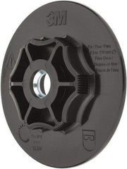 3M - 4-1/2" Diam Quick-Change Disc Backing Pad - Hard Density, 13,300 RPM, TN Compatible - Eagle Tool & Supply