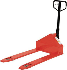 Vestil - 2,200 Lb Capacity, 3.38" Lift Industrial Pallet Truck - 1-1/2" Min Lift Height, 44" Fork Length x 6-1/2" Fork Width, 27" Overall Width - Eagle Tool & Supply