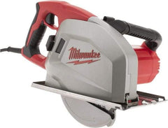 Milwaukee Tool - 13 Amps, 8" Blade Diam, 3,700 RPM, Electric Circular Saw - 120 Volts, 1.75 hp, 15' Cord Length, 5/8" Arbor Hole, Right Blade - Eagle Tool & Supply