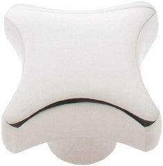 KIPP - 1-1/4" Head Diam, 4 Point Lobed Knob - 1/4" Hole, Stainless Steel - Eagle Tool & Supply