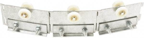 Steiner - 1' Long Galvanized Steel Dock Strip Door Strip Door Trolley - Use with Track & Roller Track - Eagle Tool & Supply