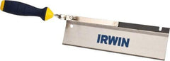 Irwin - 10" High Carbon Steel Blade Dovetail Saw - Plastic Handle, Ergonomic, 17-1/4" OAL - Eagle Tool & Supply